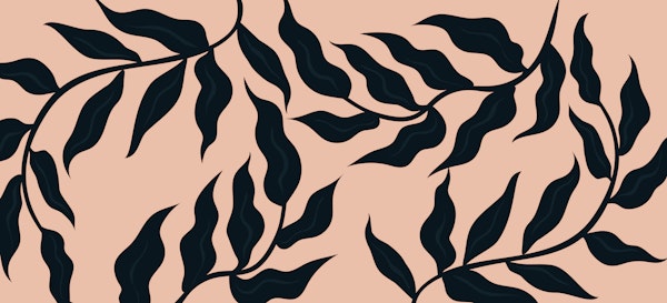 Modern Leaf Silhouette