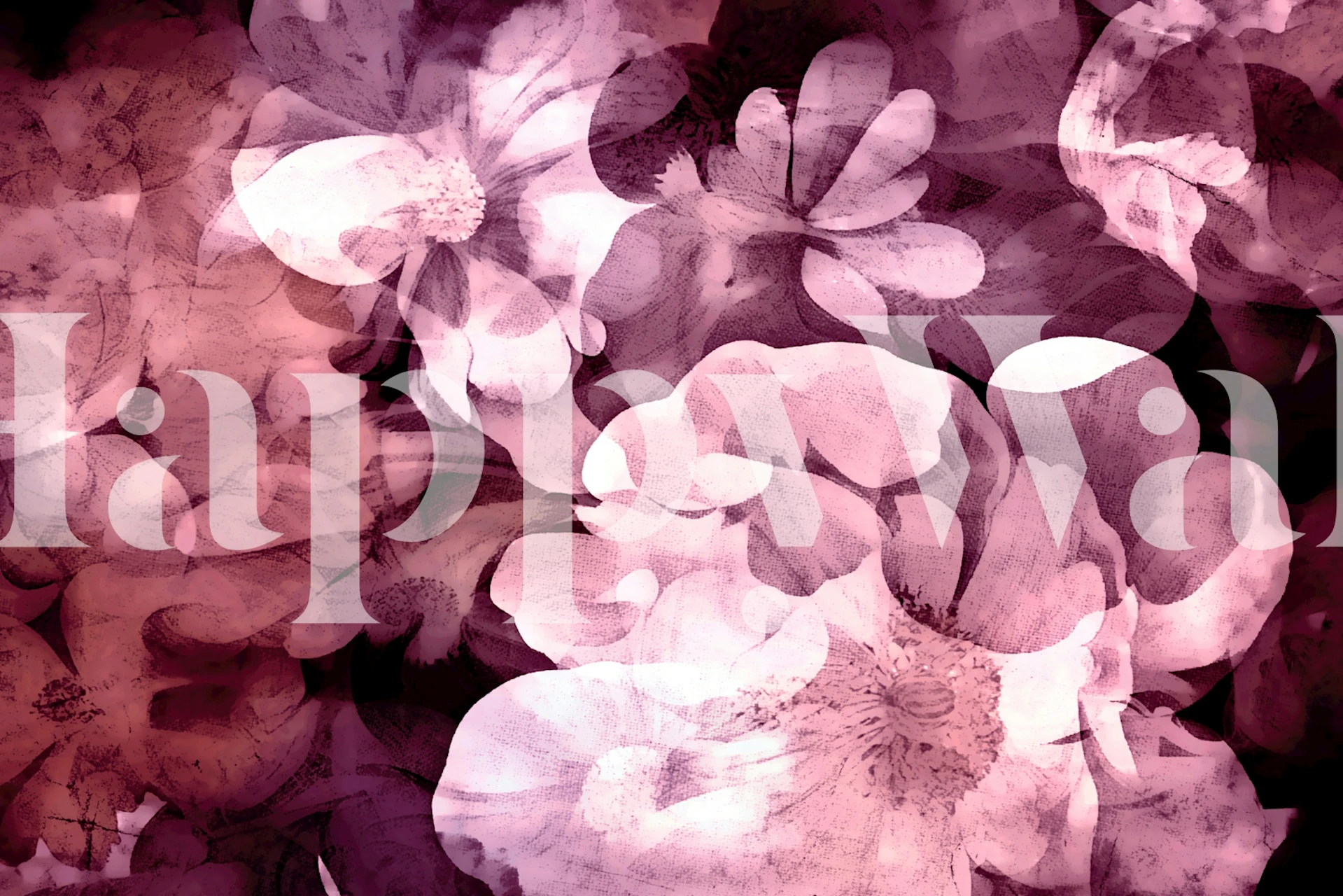 Misty Garden Fantasia wallpaper in a room