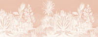 Peach Champagne Exotic Jungle tapete