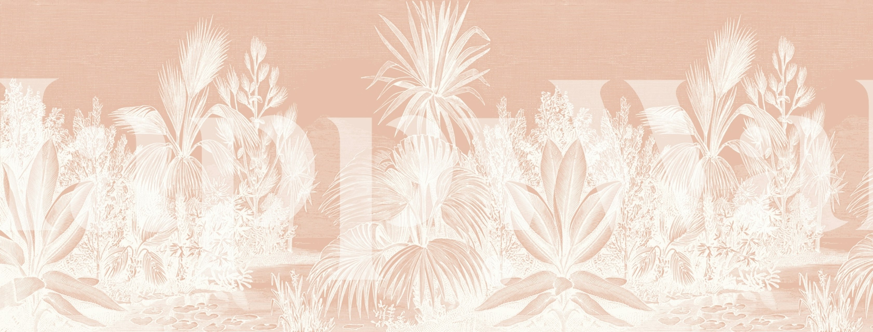 Peach Champagne Exotic Jungle tapeta v pokoji