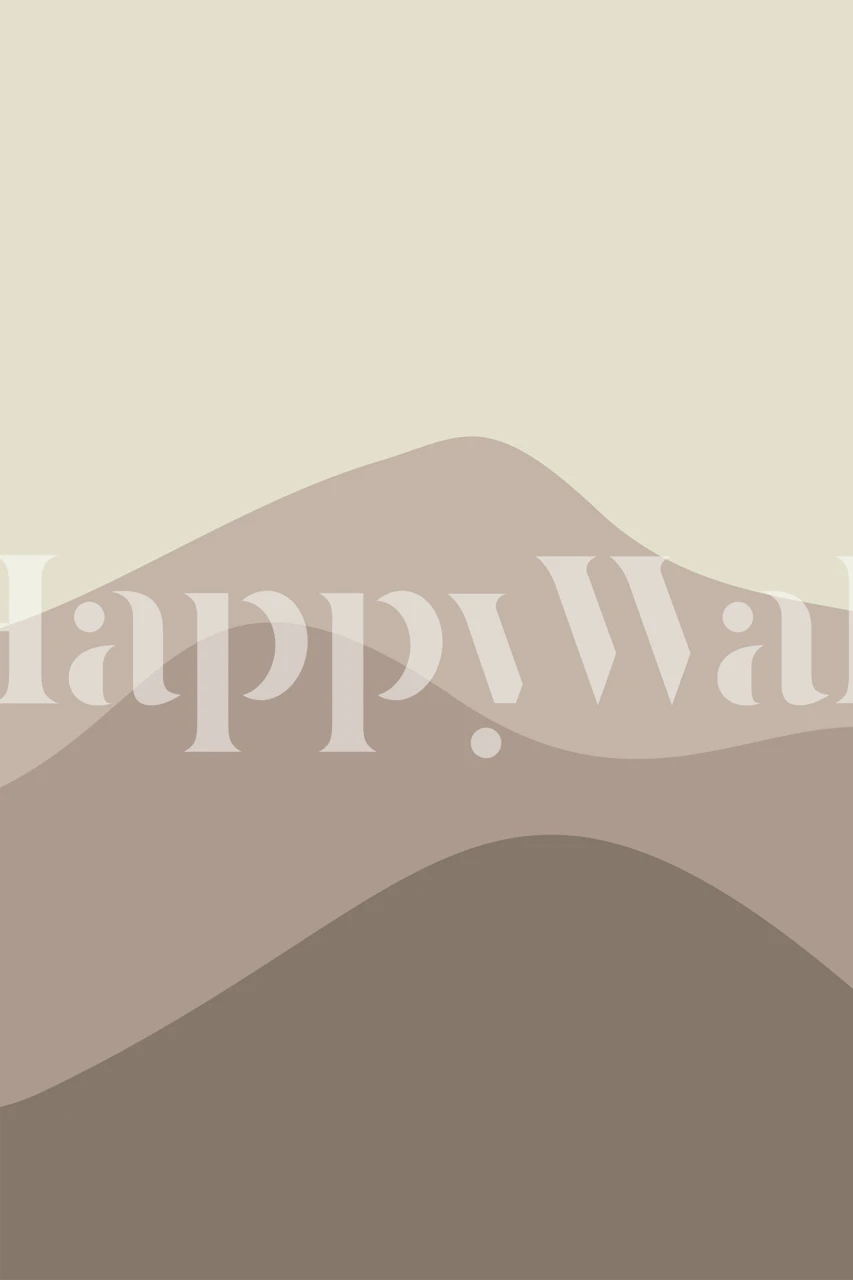 Mountains Minimal wallpaper in a room