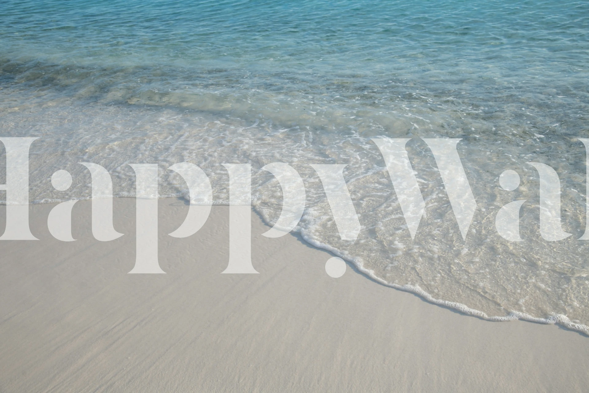 Crystal Wave Kiss 1 behang in een kamer