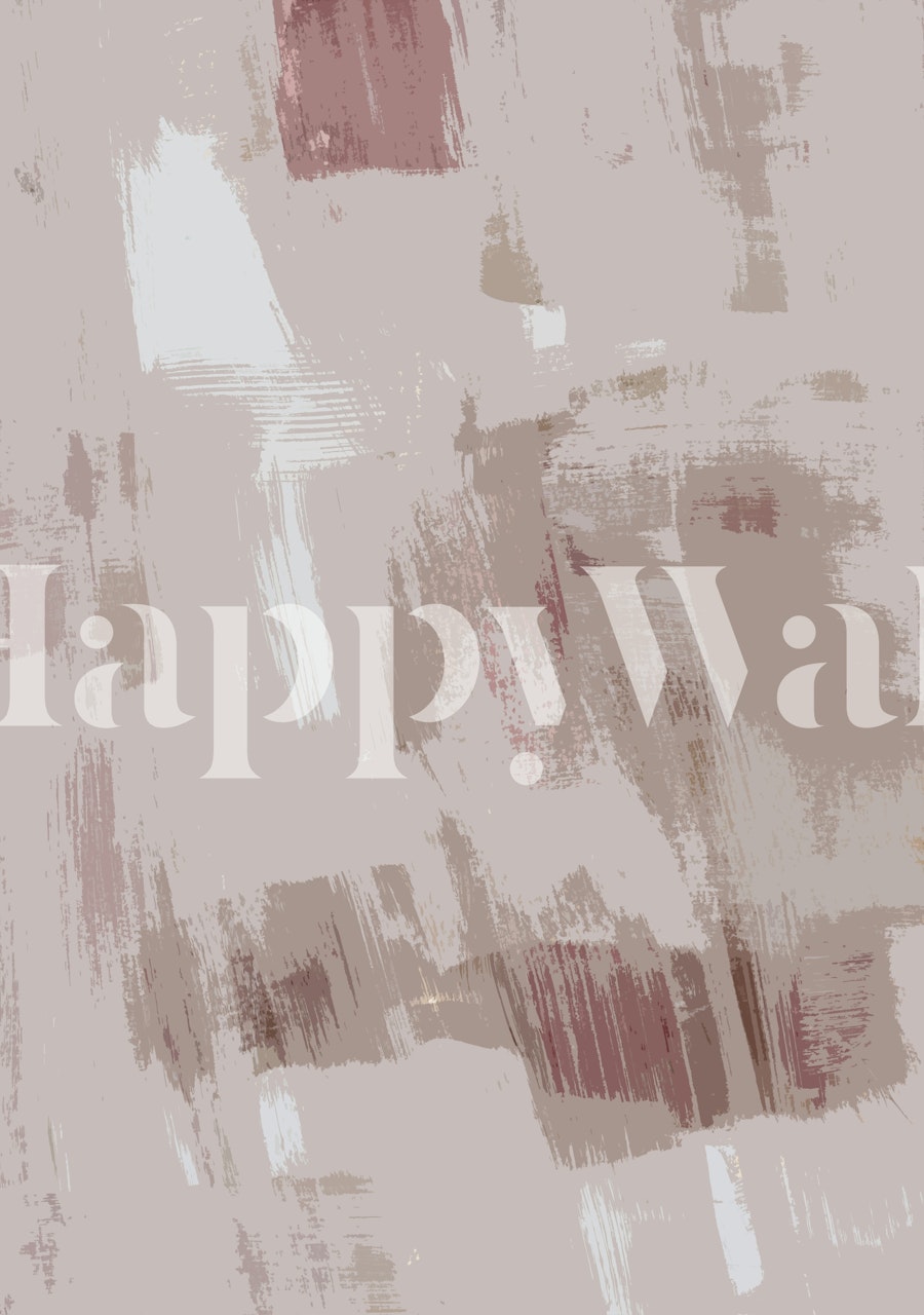 Pastel brush stroke wallpaper i et rum