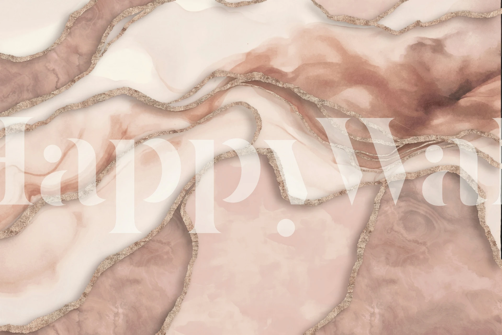 Rose Quartz Marble Luxury tapet i ett rum