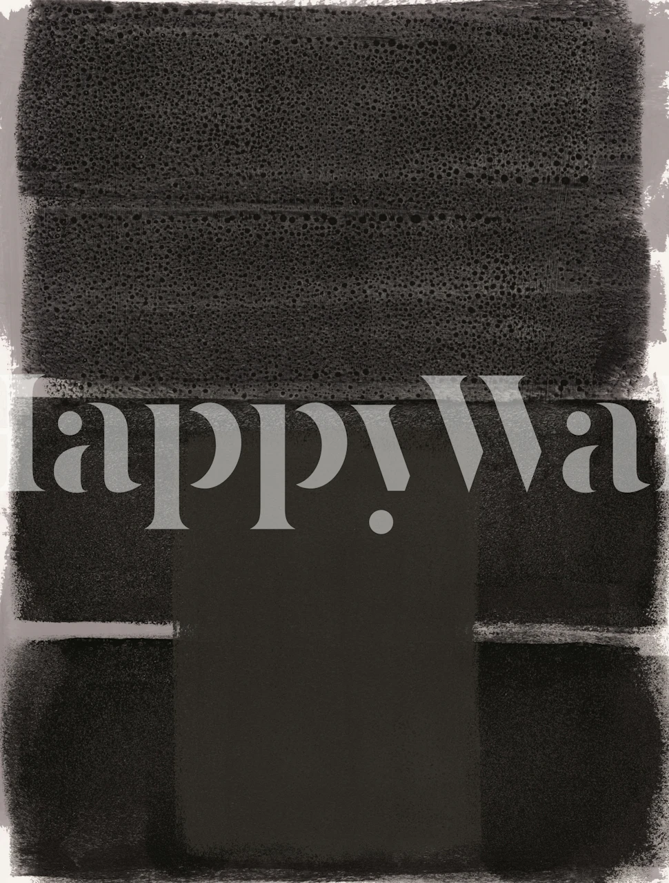 Modern Abstract Charcoal Tapete in einem Raum