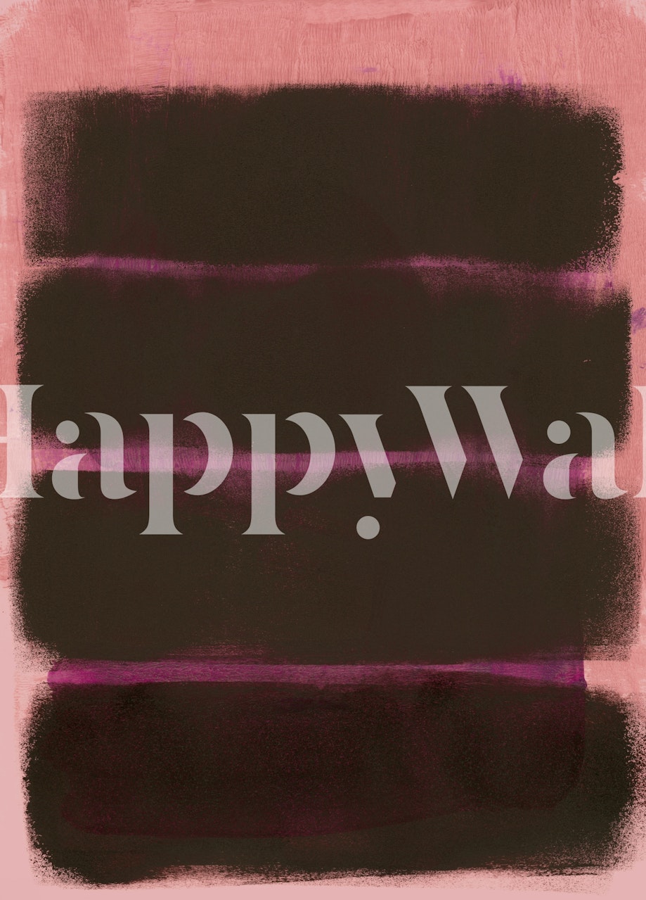 Crimson and dark brown brush strokes pattern wallpaper