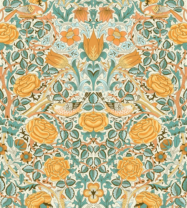 Victorian Rose 5 ochre