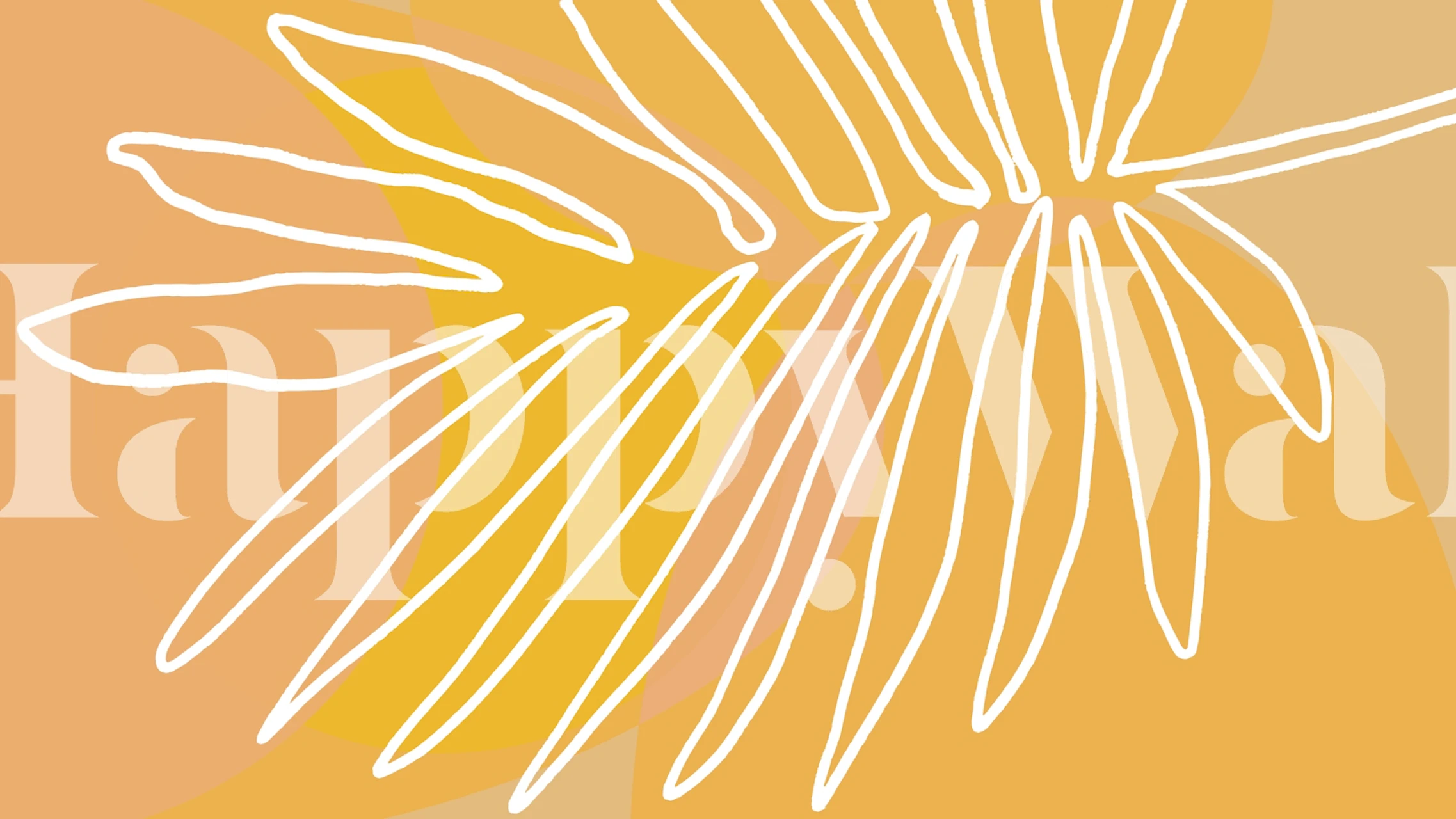 Papier peint Golden Leaf Abstraction dans une pièce