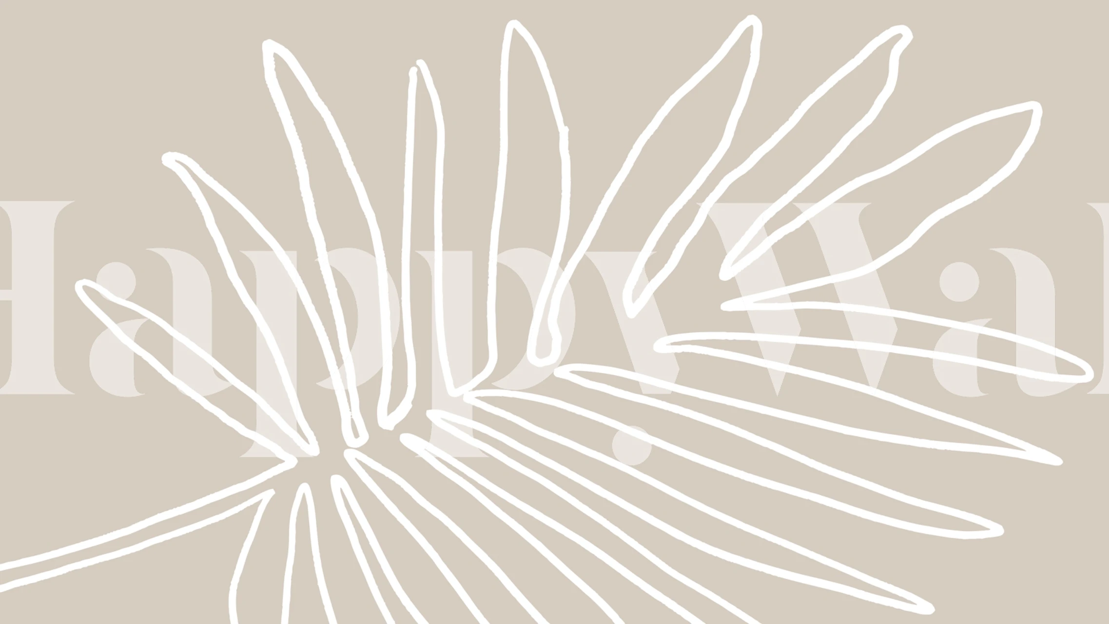 Modern Palm Leaf wallpaper design in a room