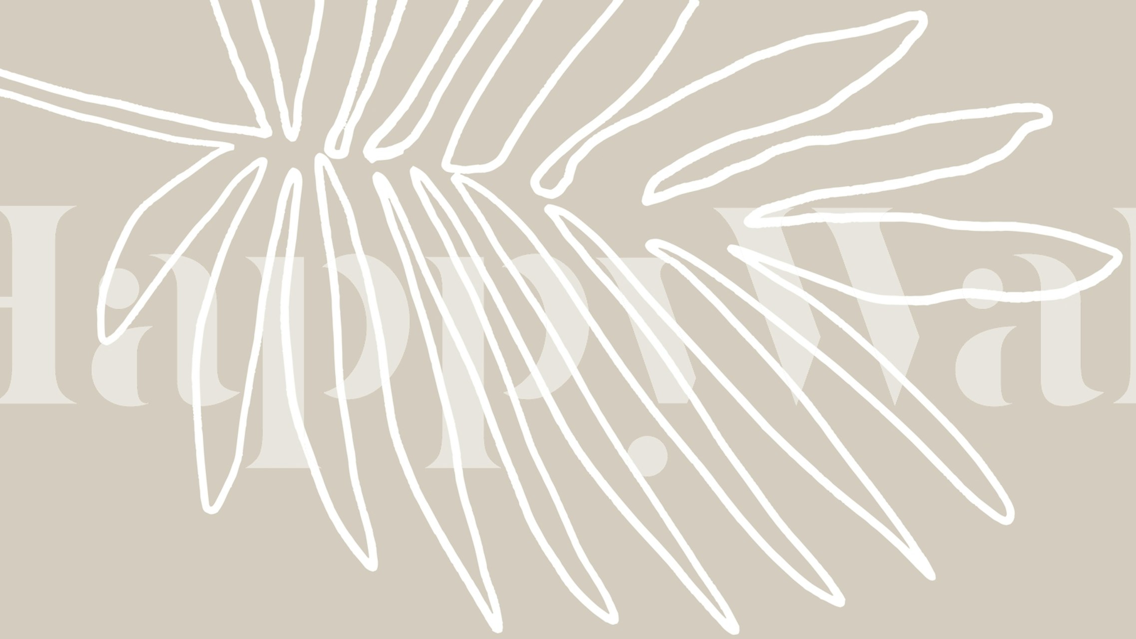 Ταπετσαρία Minimalist palm art σε ένα δωμάτιο