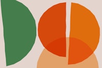 Terracotta Geometric Art carta da parati