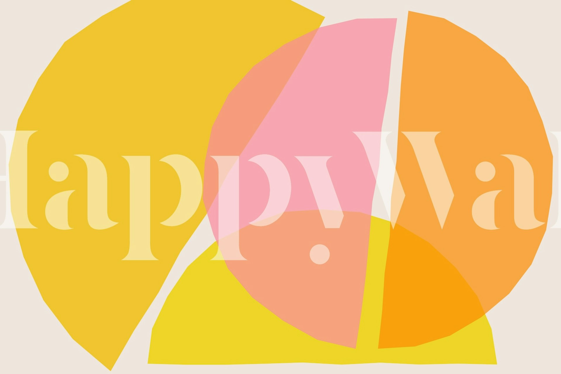 Abstract Geometry Chic tapet i et rum