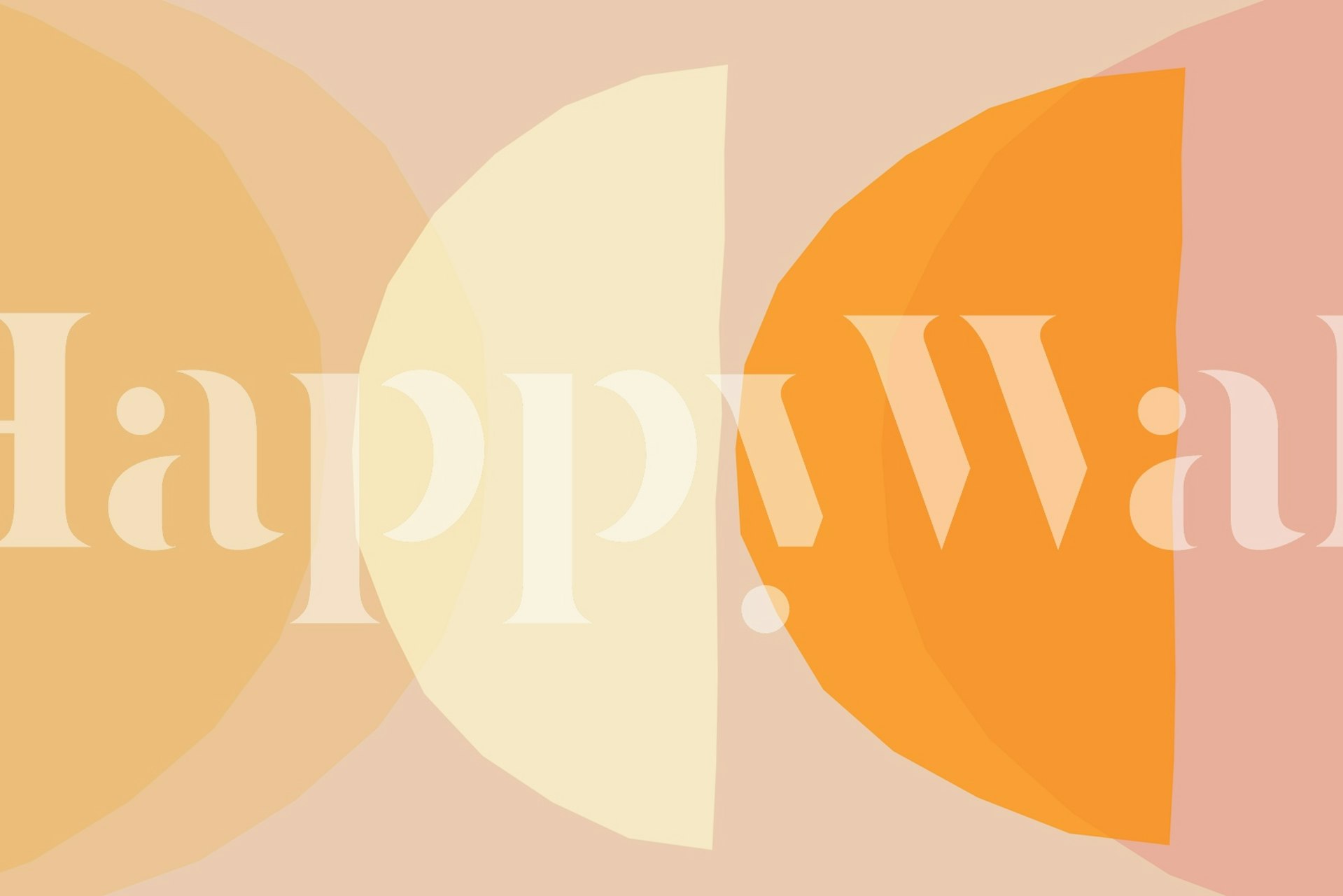 Warm Tonal Forms tapet uppvisad i ett rum