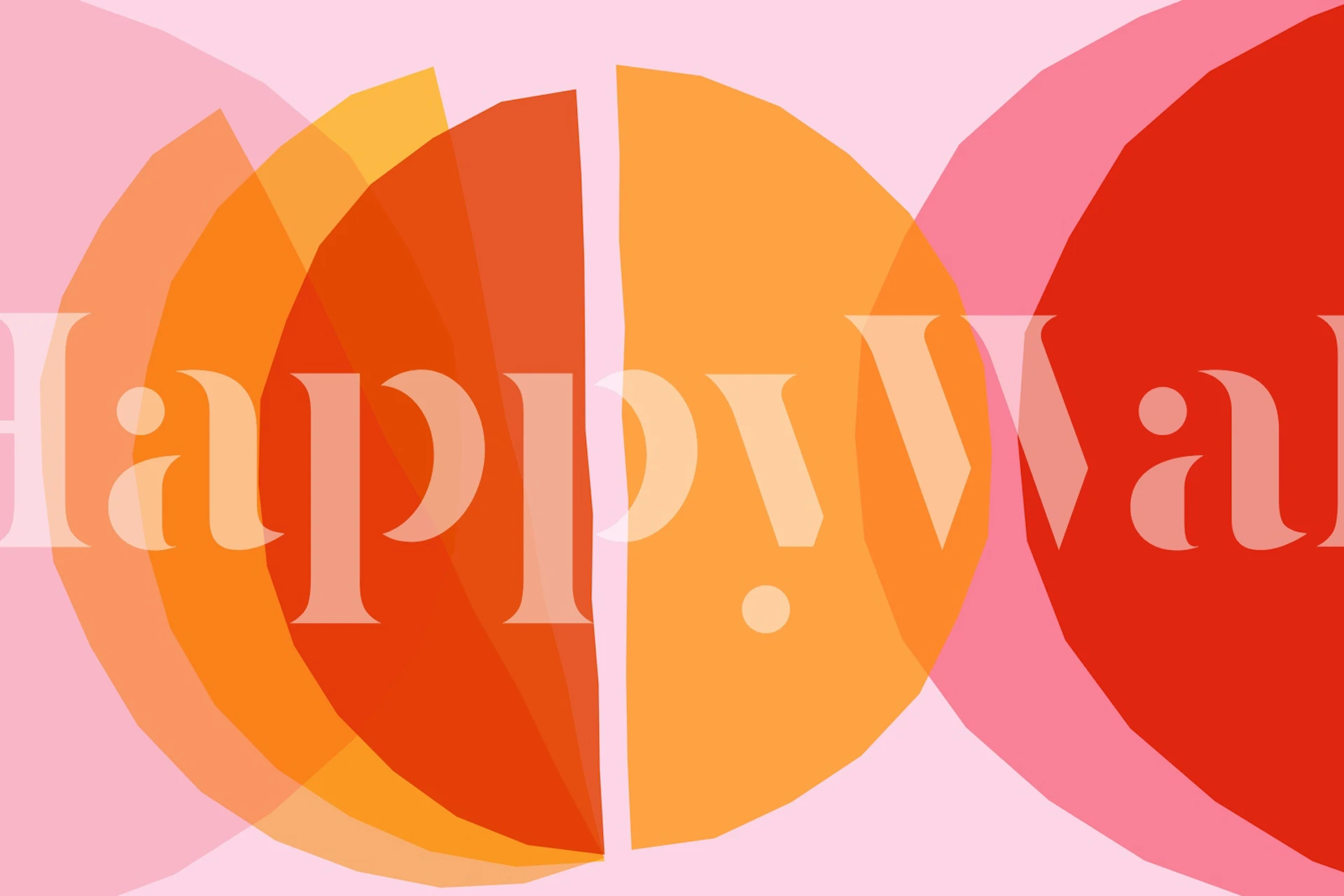 Papel de parede Warm Tones Artpiece apresentado em um quarto