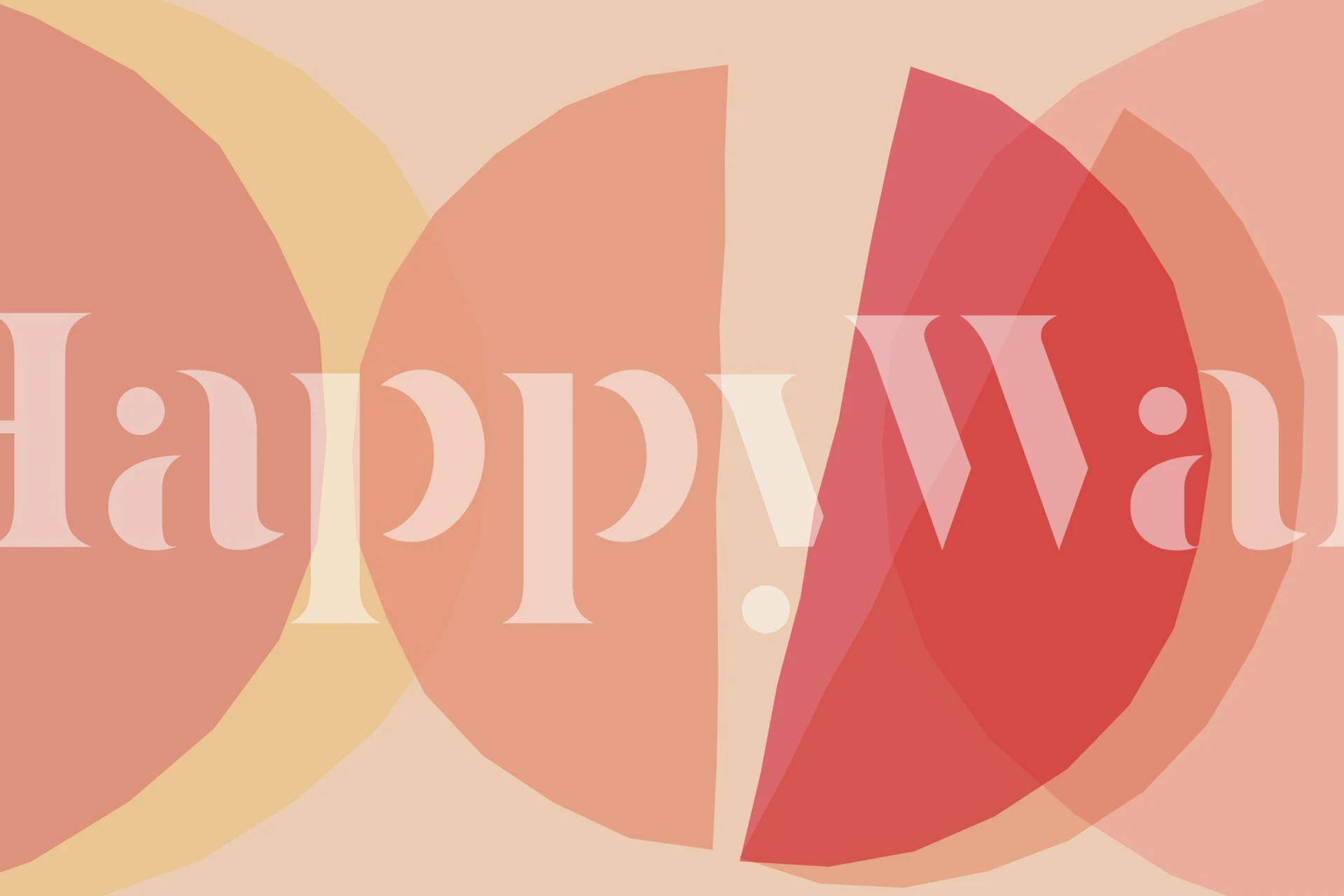 Warm Hues Minimal Art tapet i et rum