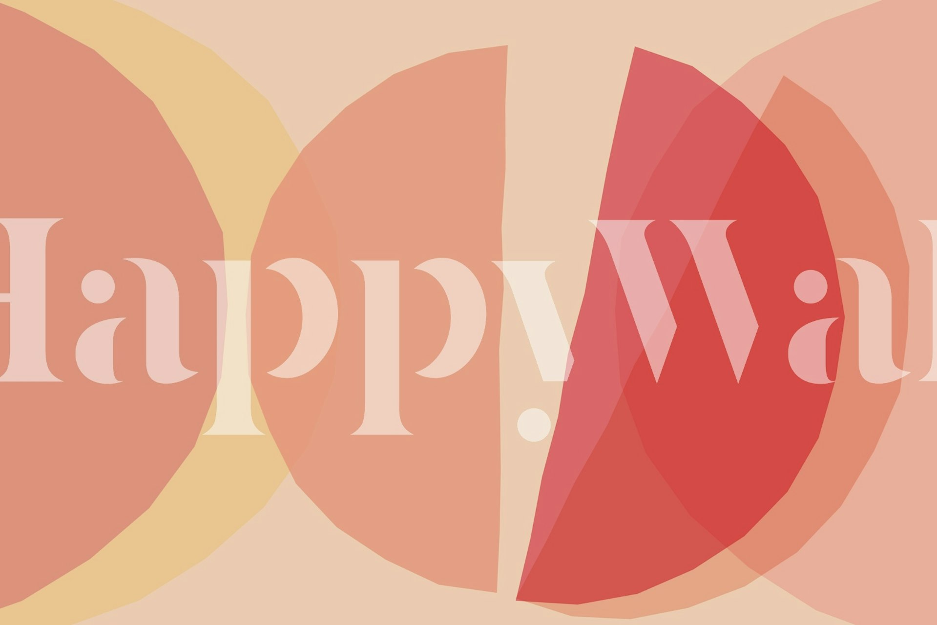 Warm Hues Minimal Art tapet i ett rum