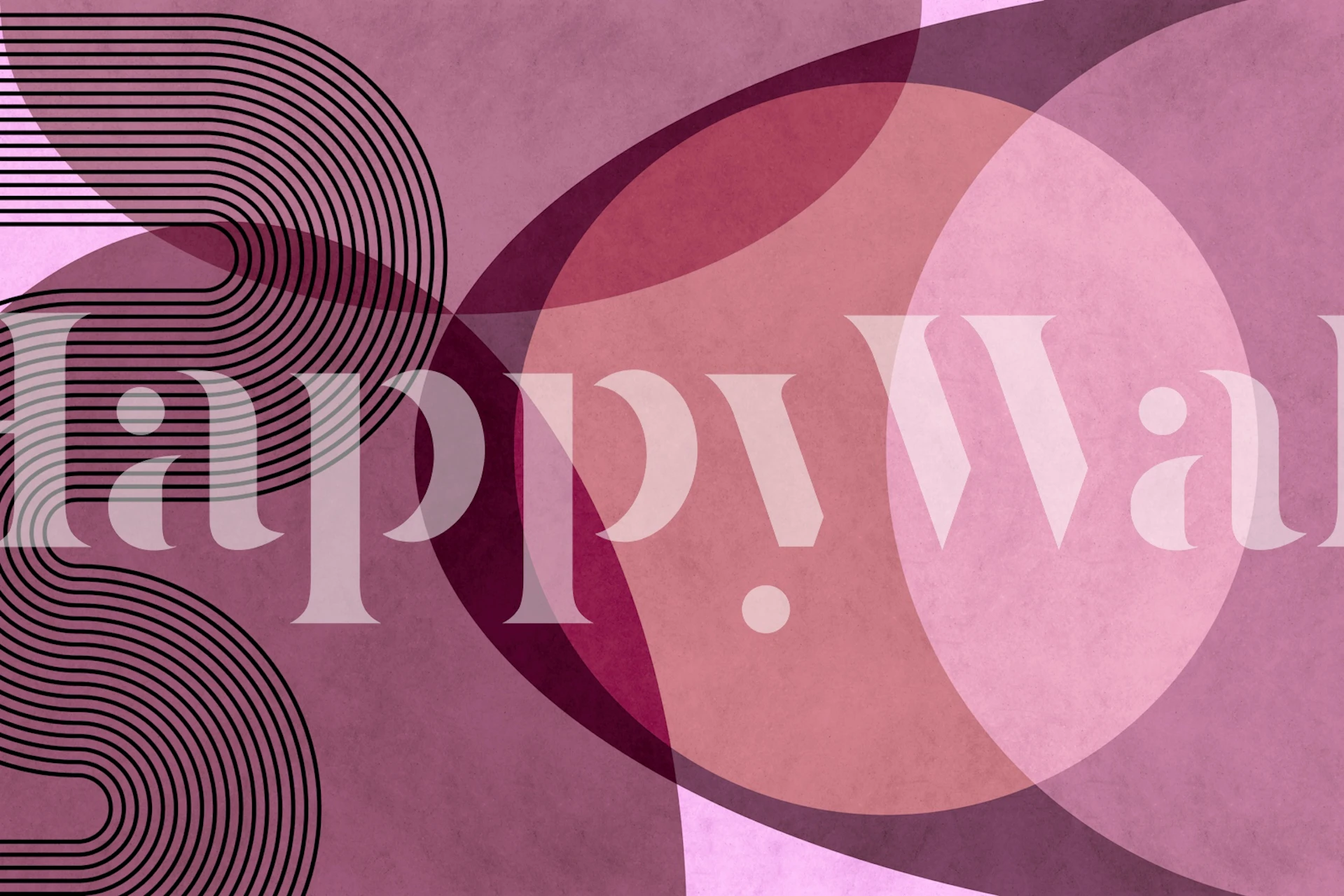 Tapeta Warm Hues Minimal Art w pokoju