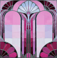 Modern Art Deco Shapes behang