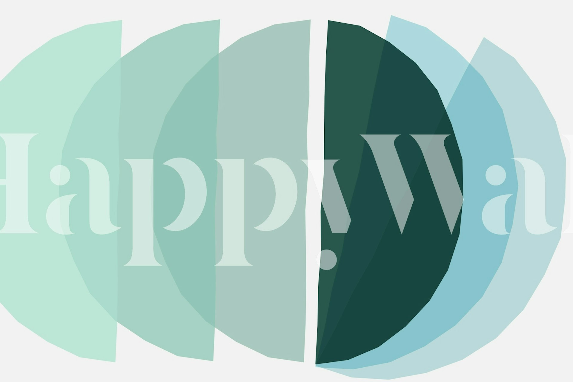 Abstract shapes in aqua hues wallpaper