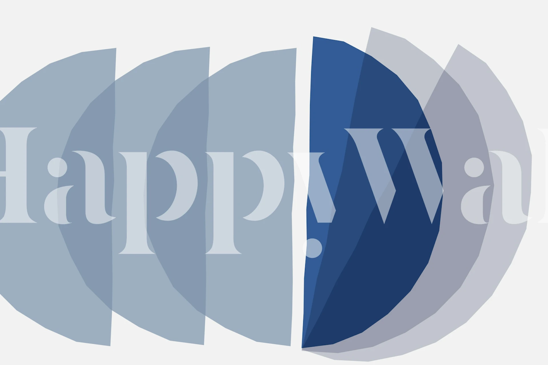 Blue semicircle geometric pattern wallpaper