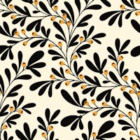 Trailing Black Berry Branch carta da parati