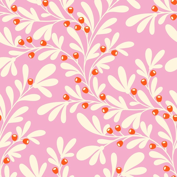 Trailing Cream Berry Branch