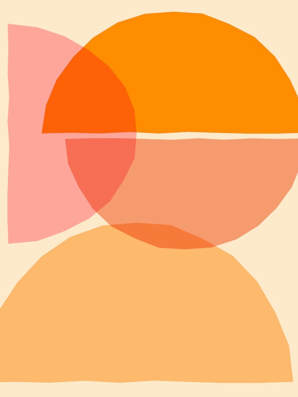 Abstract Sunset Hues