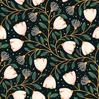 Midnight Garden Blooms ταπετσαρία