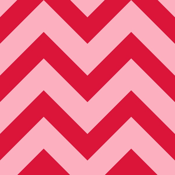 Full Chevron - Pink and Crimson Red