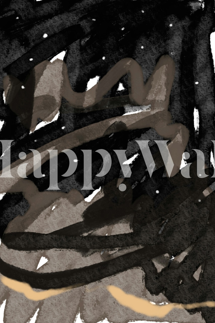 Midnight Swirl Fantasy wallpaper in a room