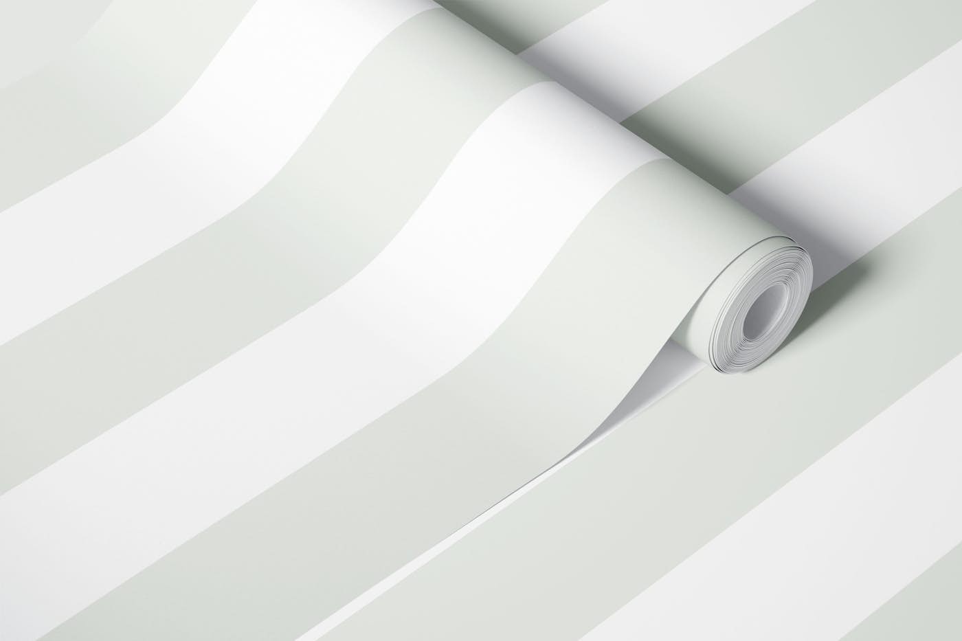 Gray And White Scandi Stripes Nursery wallpaper roll