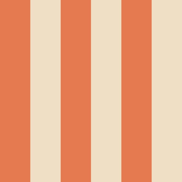 Orange And Beige Scandi Stripes Nursery