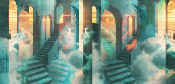 Mystic Stairway Surreal Dream