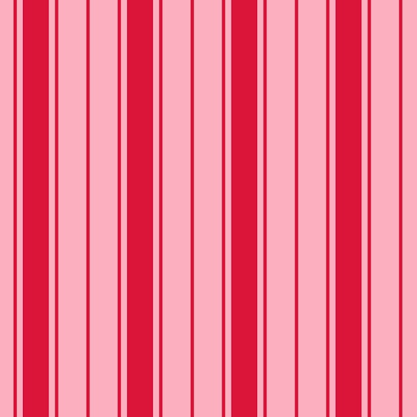 Crimson Red and Pink Stripe Elegance