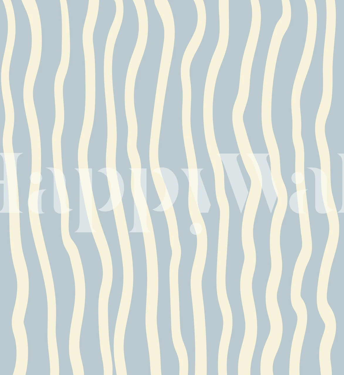 Serenity Waves wallpaper in a modern room