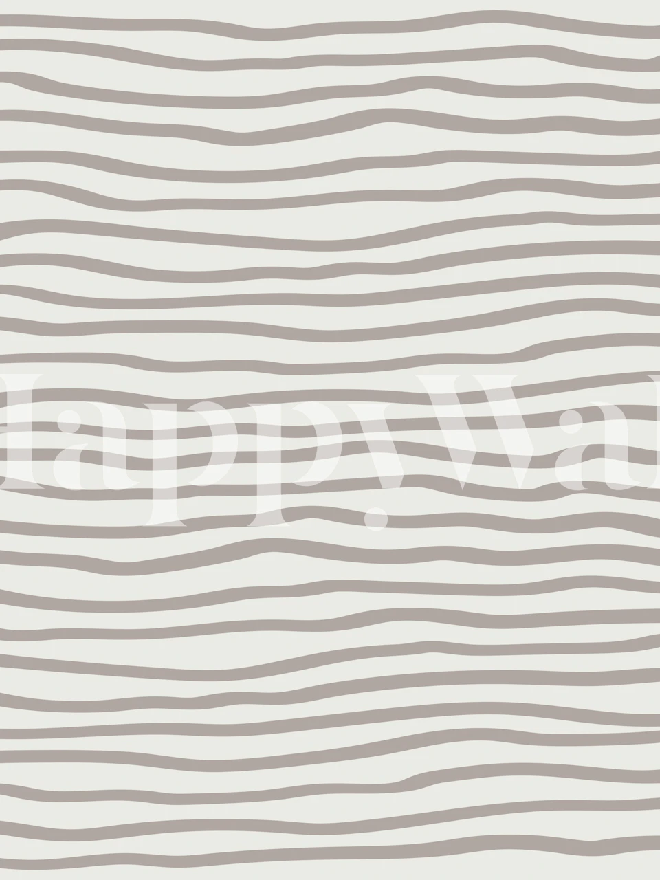 Cream and taupe striped pattern wallpaper