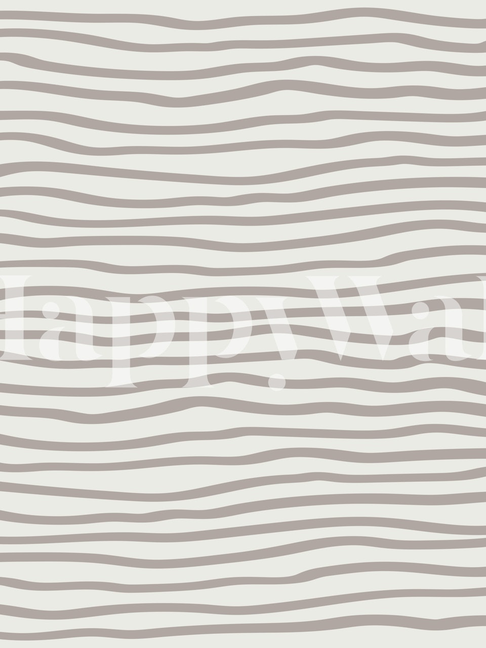 Cream and taupe striped pattern wallpaper