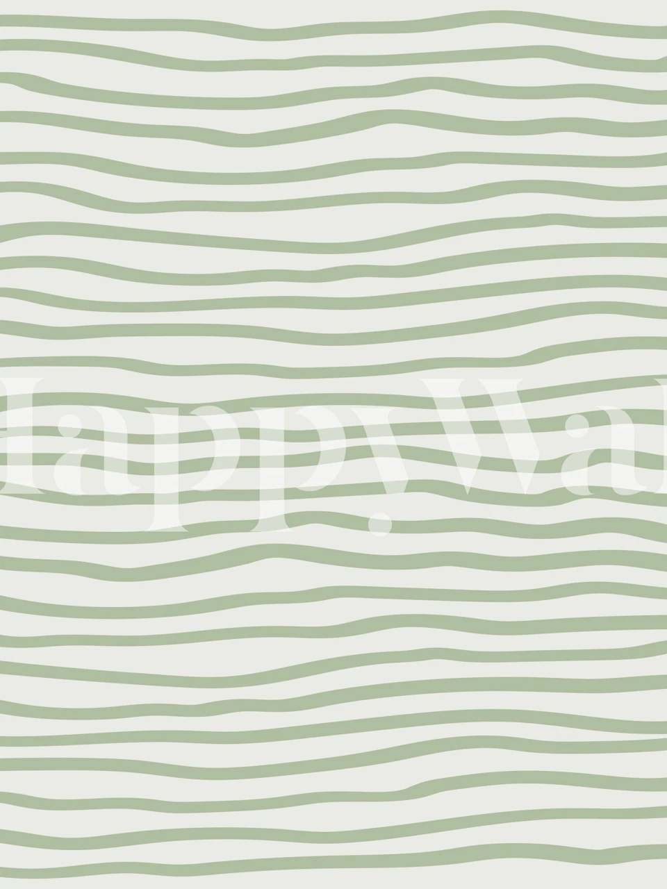Sage green wavy stripe pattern on textured background wallpaper