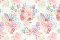 Summer Rococo Flower Garden papiers peint