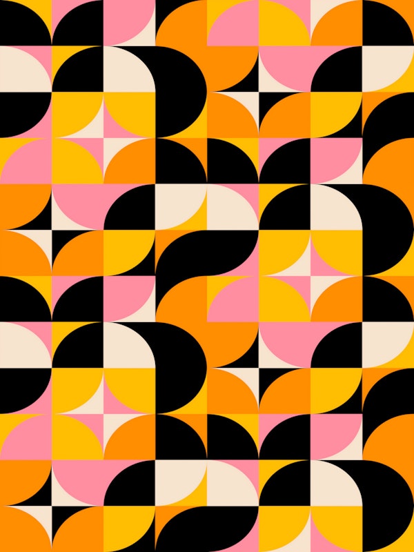 Vivid Retro Geometry