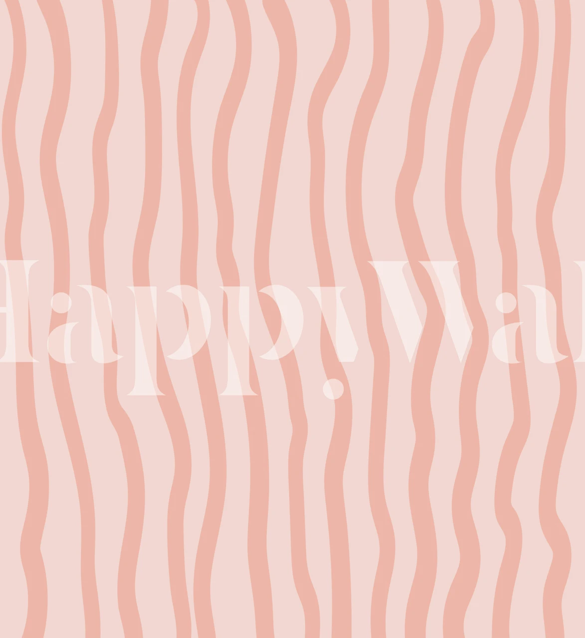 Minimalist Waves behang in een moderne kamer