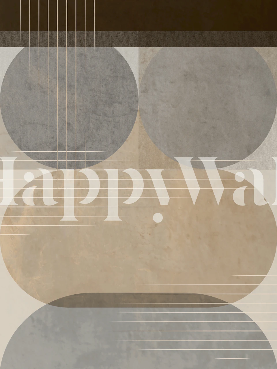 Elegant abstraction wallpaper design in a room