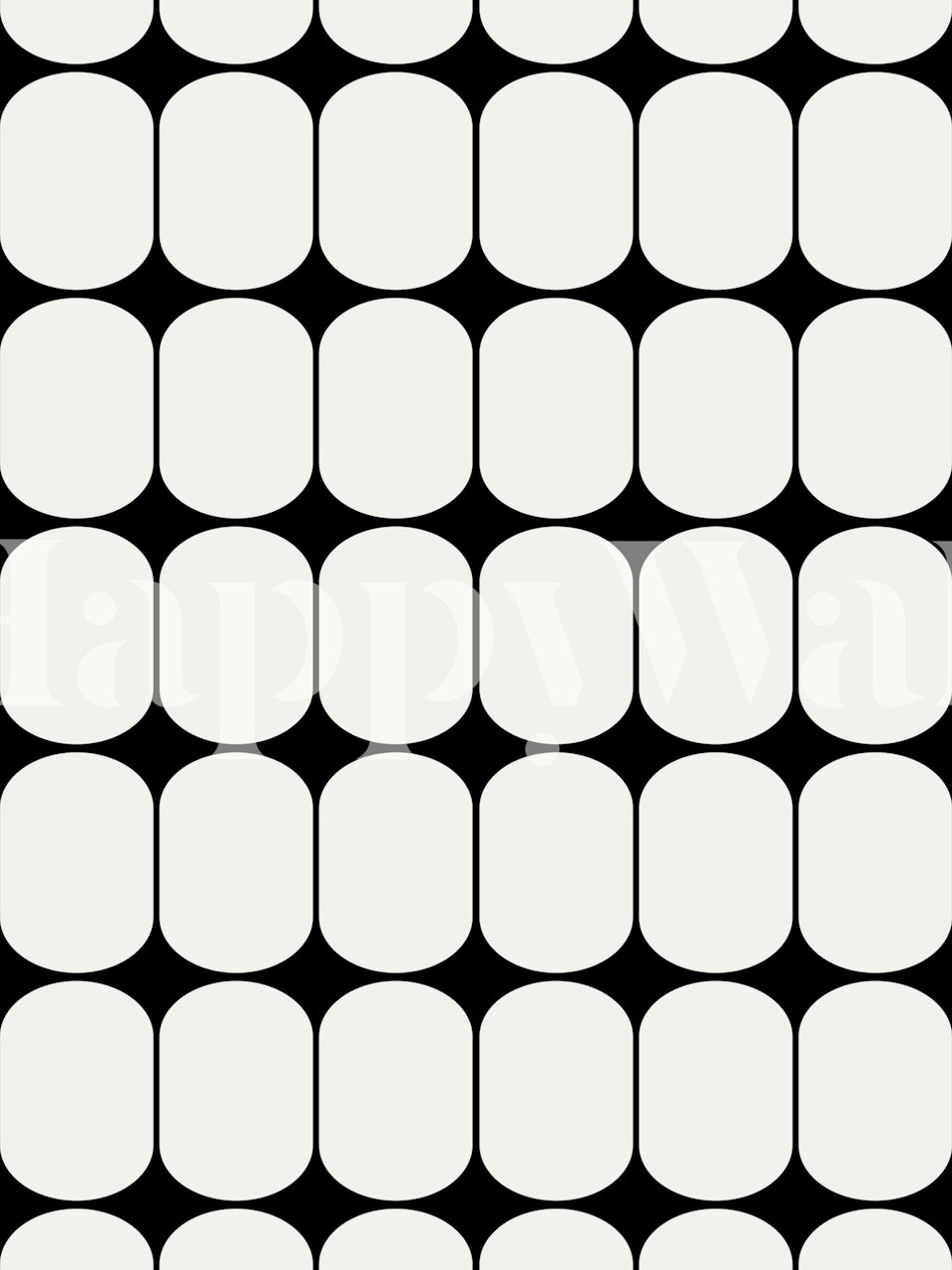 Abstract Rounds Mono Tone tapetdesign