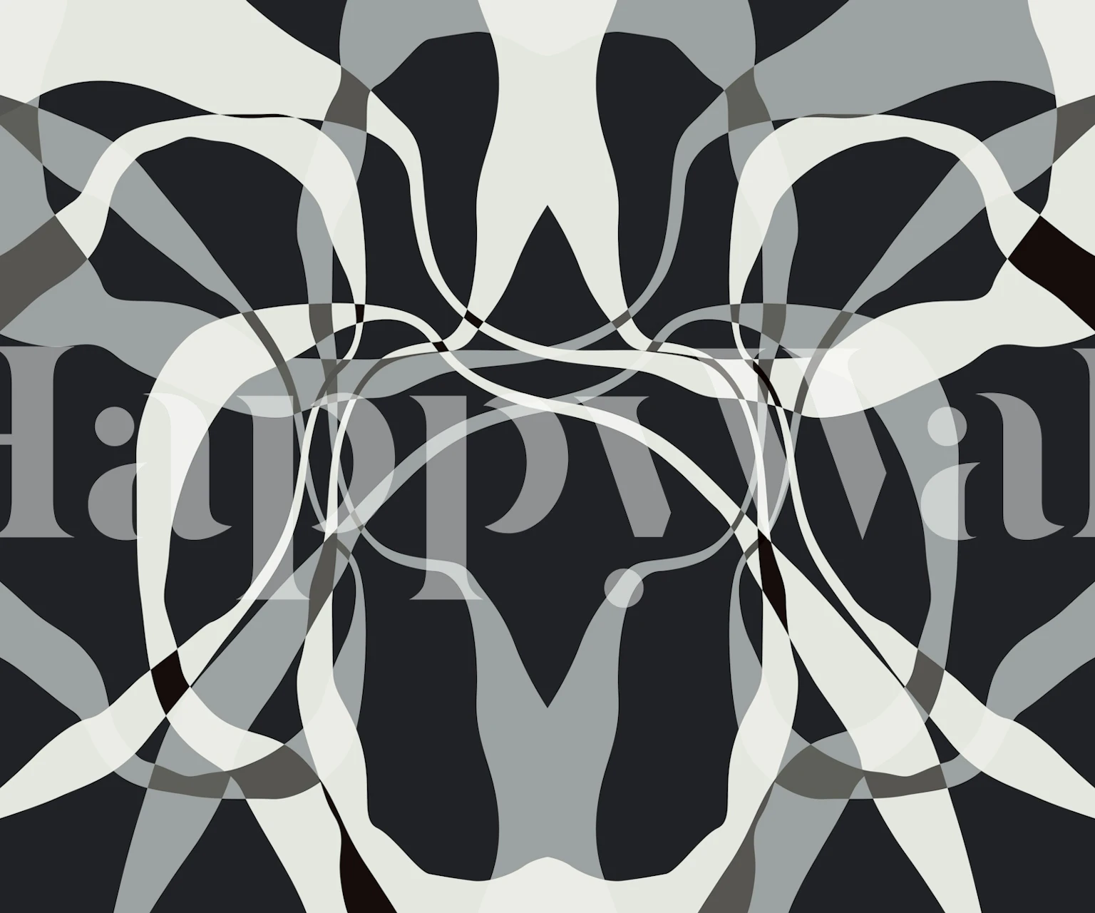 Abstract black and white geometric pattern wallpaper