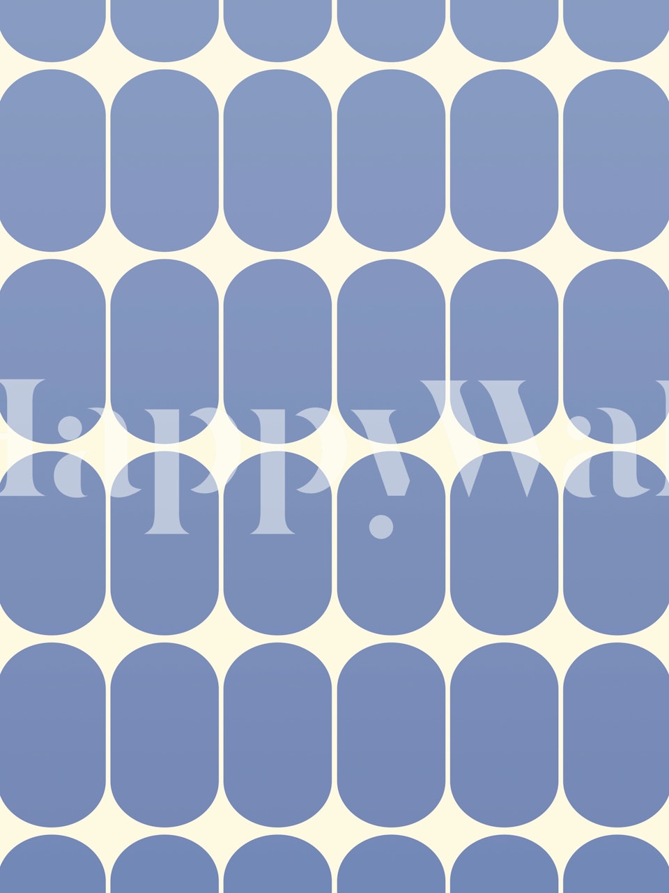 Blue Hues Abstraction wallpaper in a room