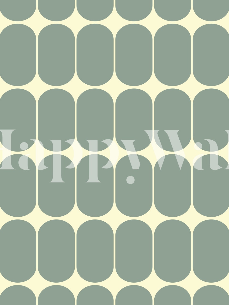 Vintage Rounded Geo tapeta v pokoji