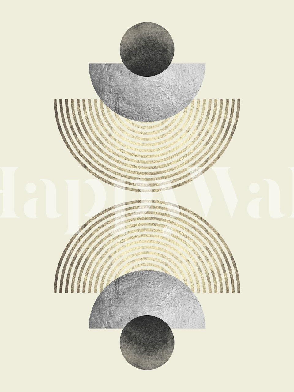 Modern Arc Elegance wallpaperontwerp