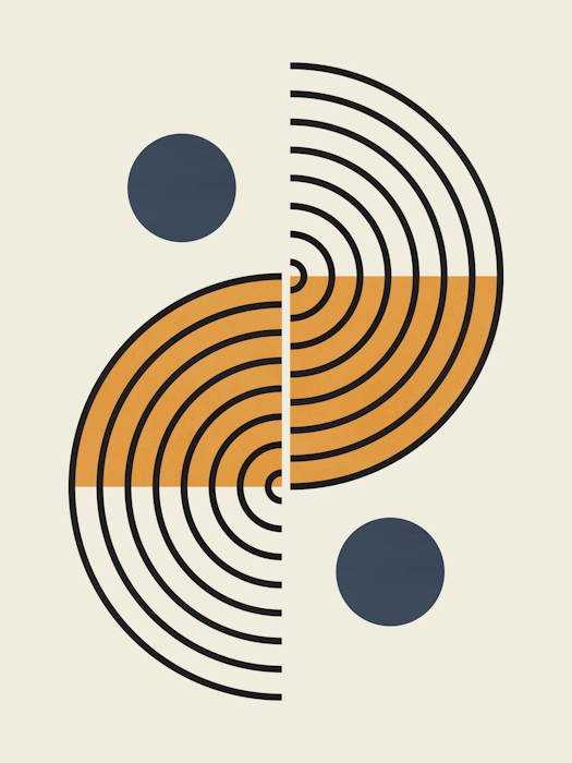 Geometric Circular Pattern Wallpaper