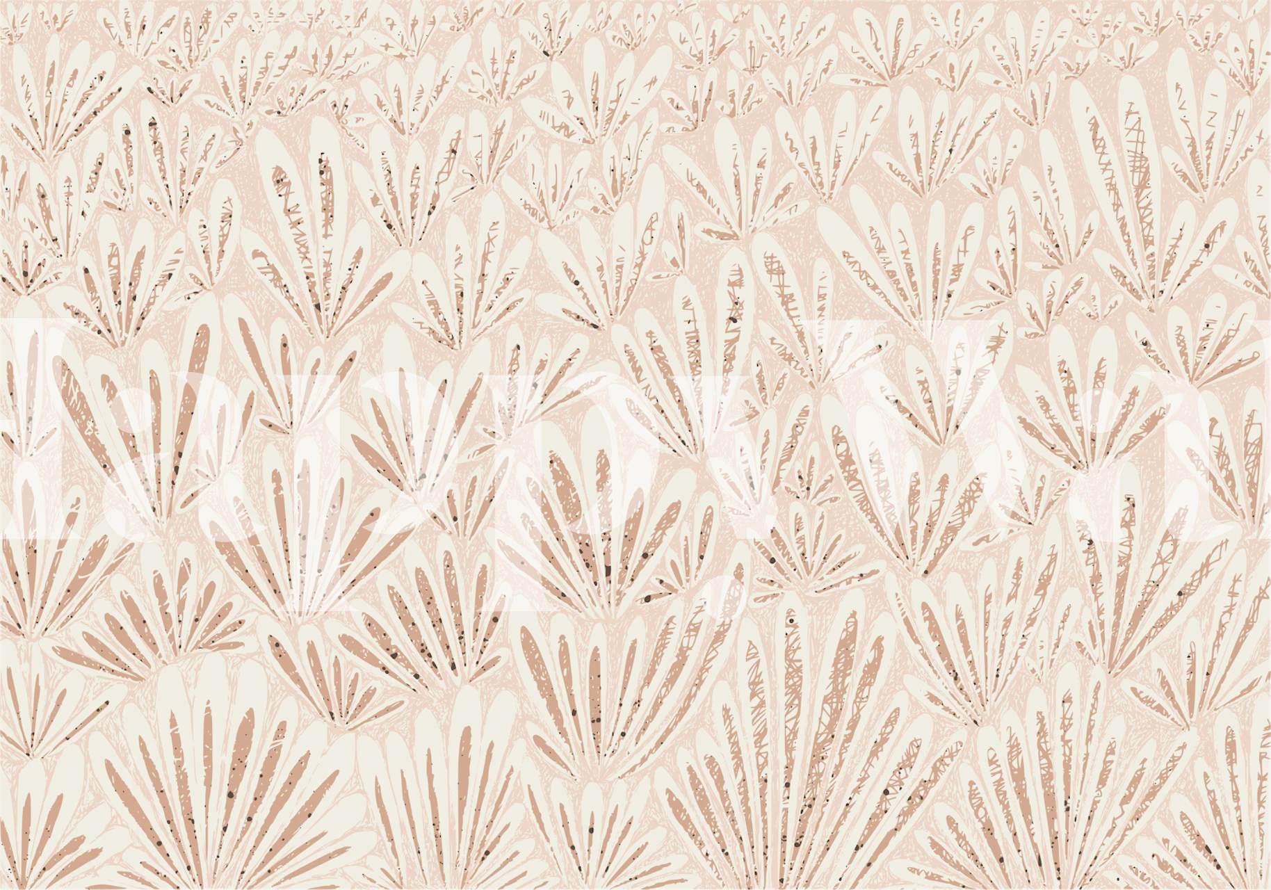 Calming essentials meadow chalky rose papel de parede em um quarto