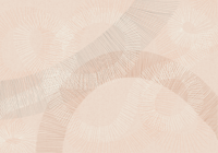 calming essentials Curved Lines chalky peach wallpaper